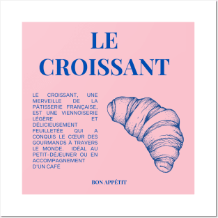 Le Croissant French Pastry Posters and Art